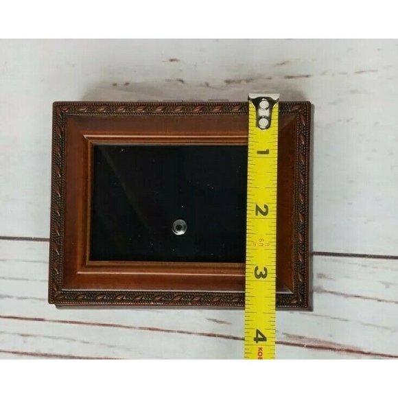 Rare Design Small Wooden Velvet Interior Picture Frame & Jewelry Box - Picture 7 of 12
